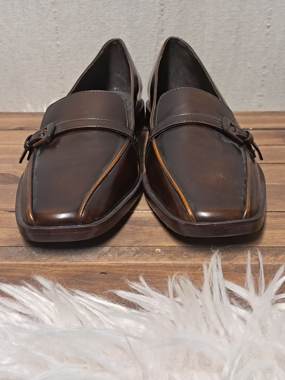 Tory Burch Leather Buckle Flat Loafers 10M NWT
